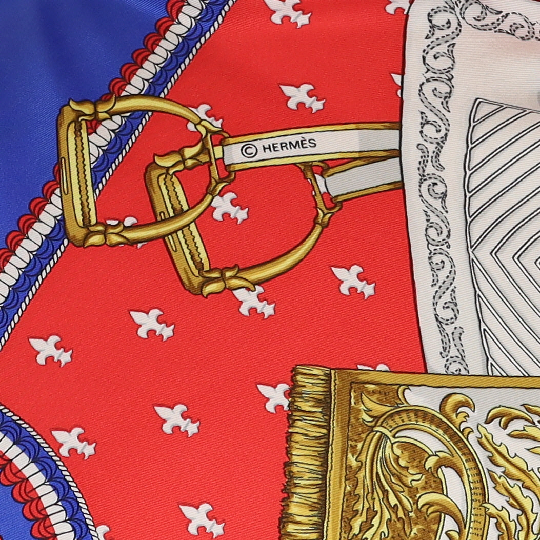 Hermès Selles a Housse Silk Scarf