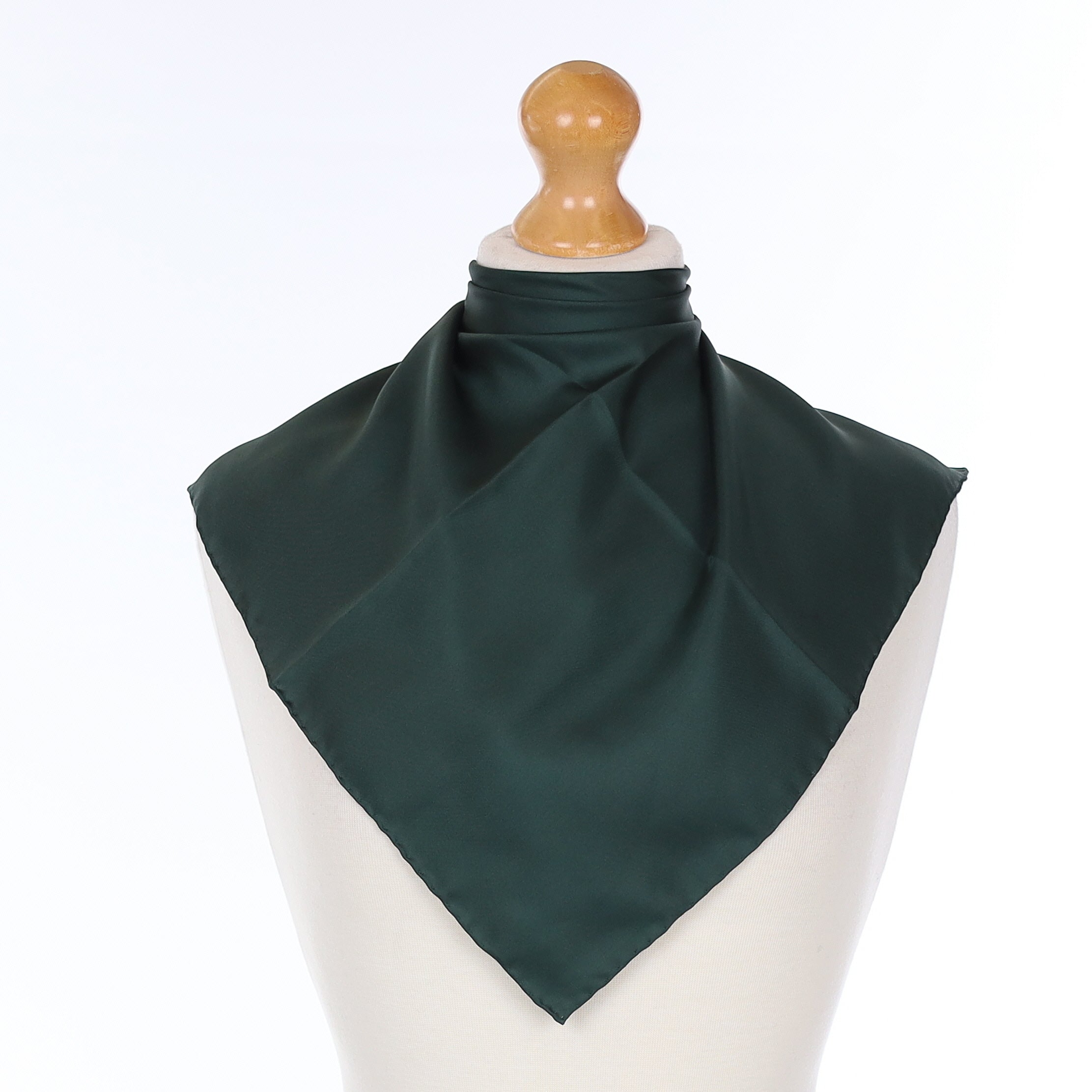 Brand New Bottle Green Silk Pocket Square