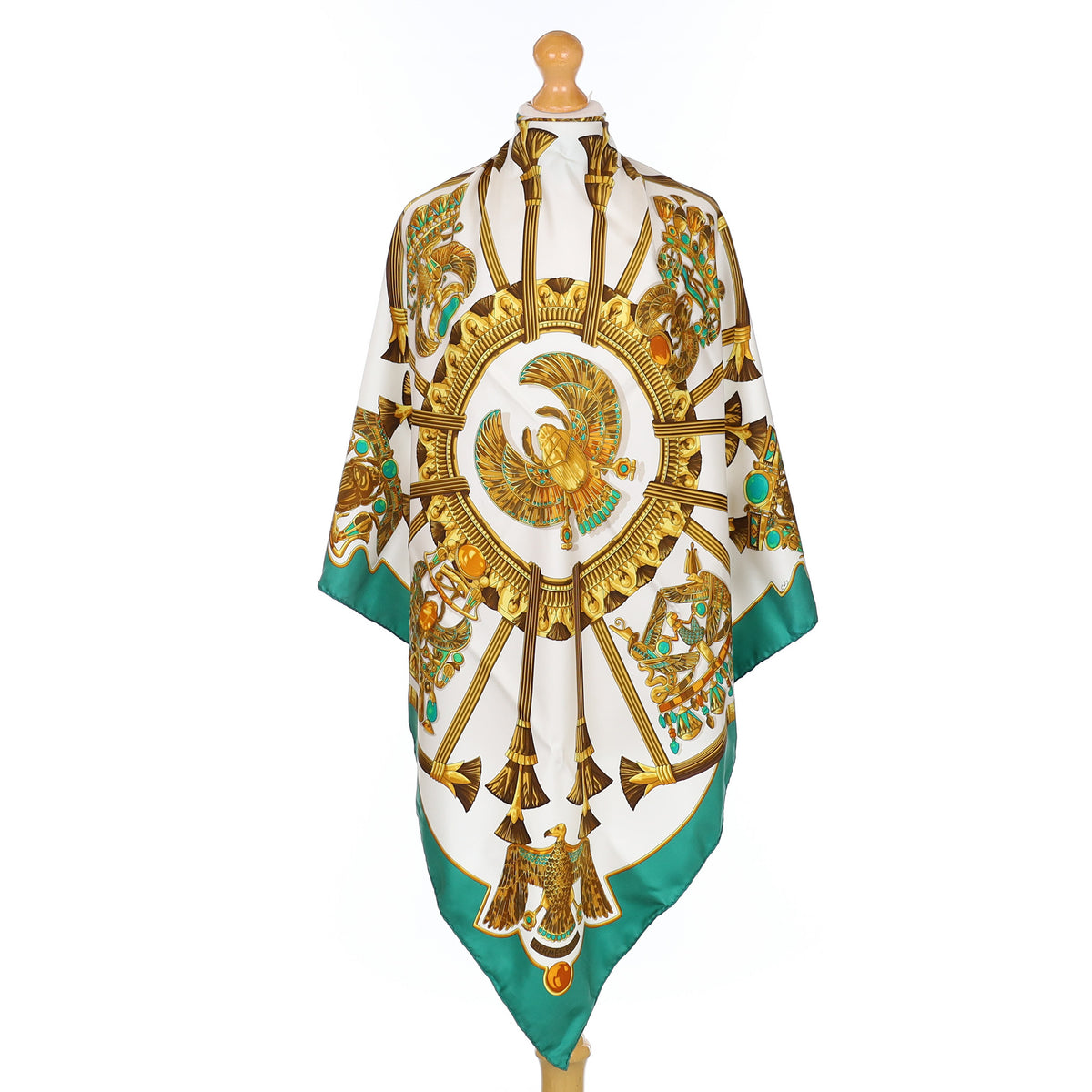 Pristine Boxed Hermès Egypte Vintage Silk Scarf