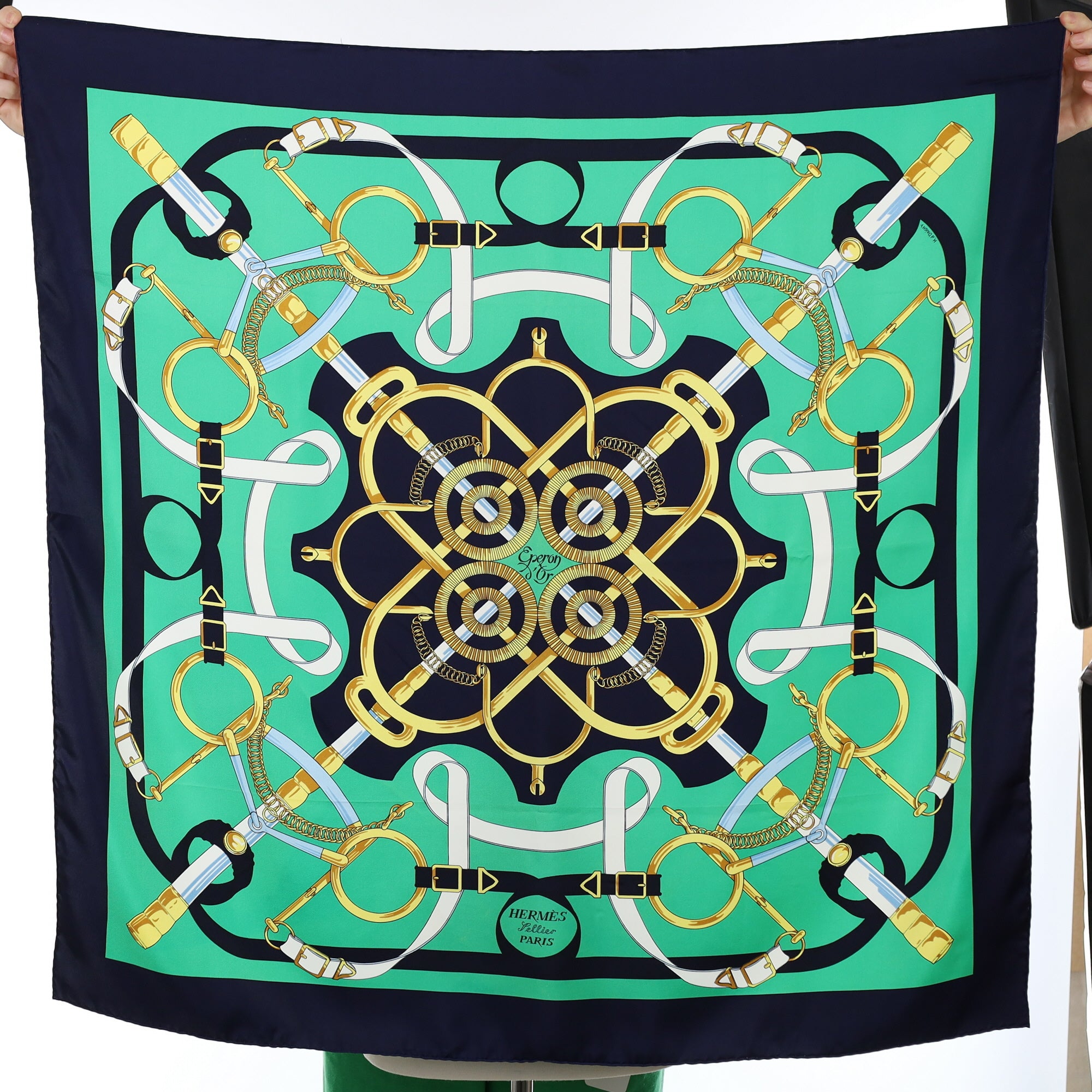 Hermès Eperon D'Or Silk Scarf