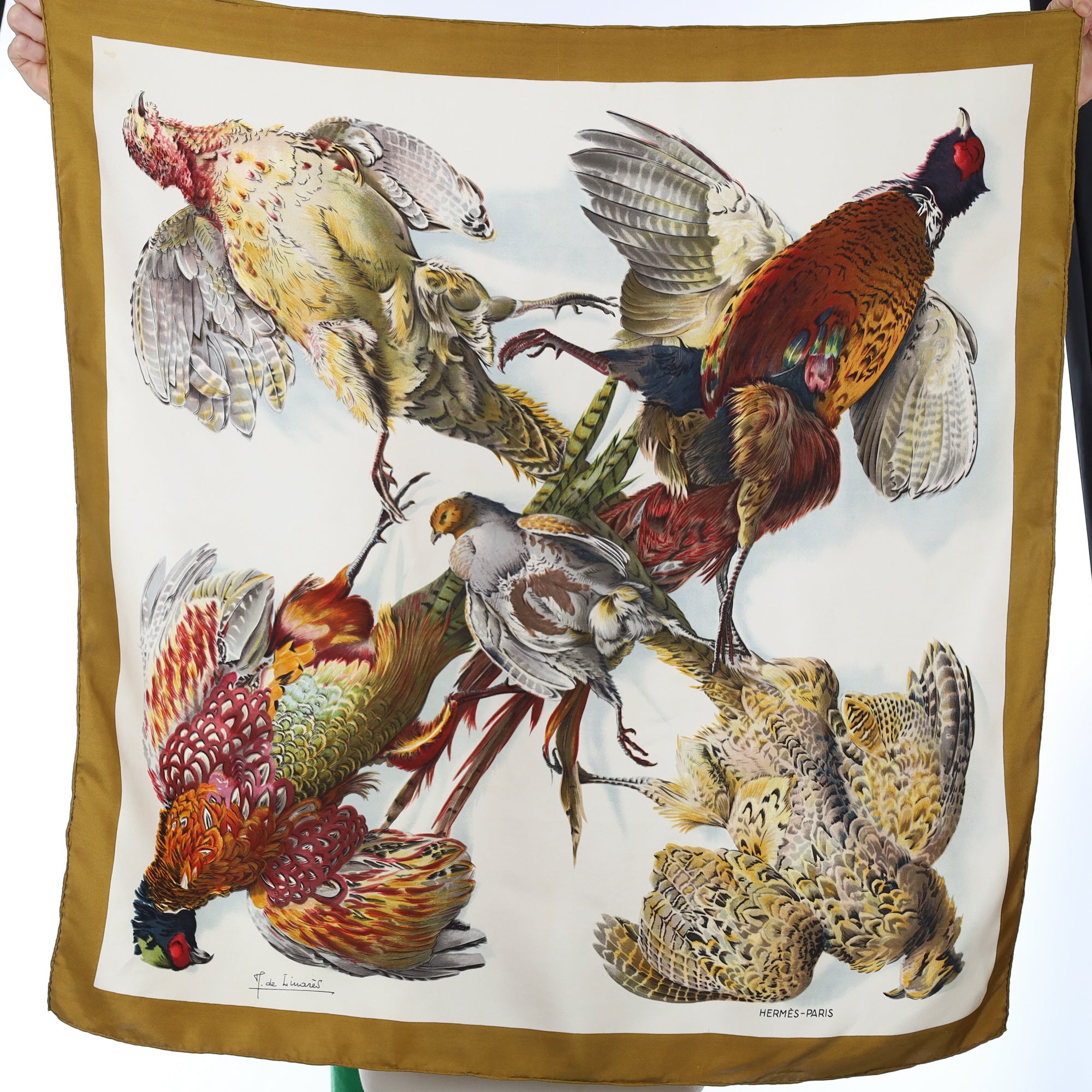 Hermès Belle Chasse Silk Scarf Rare