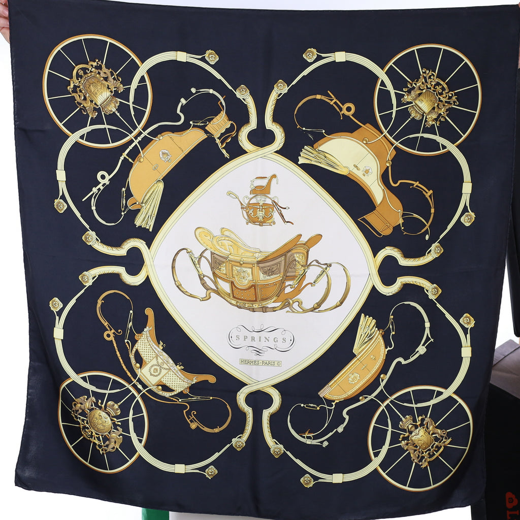 Hermès Springs Silk Scarf