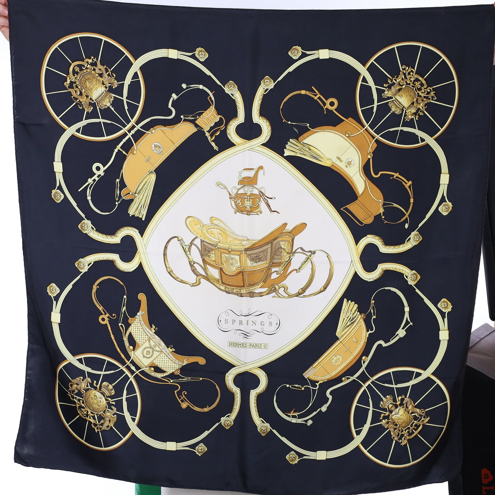 Hermès Springs Silk Scarf
