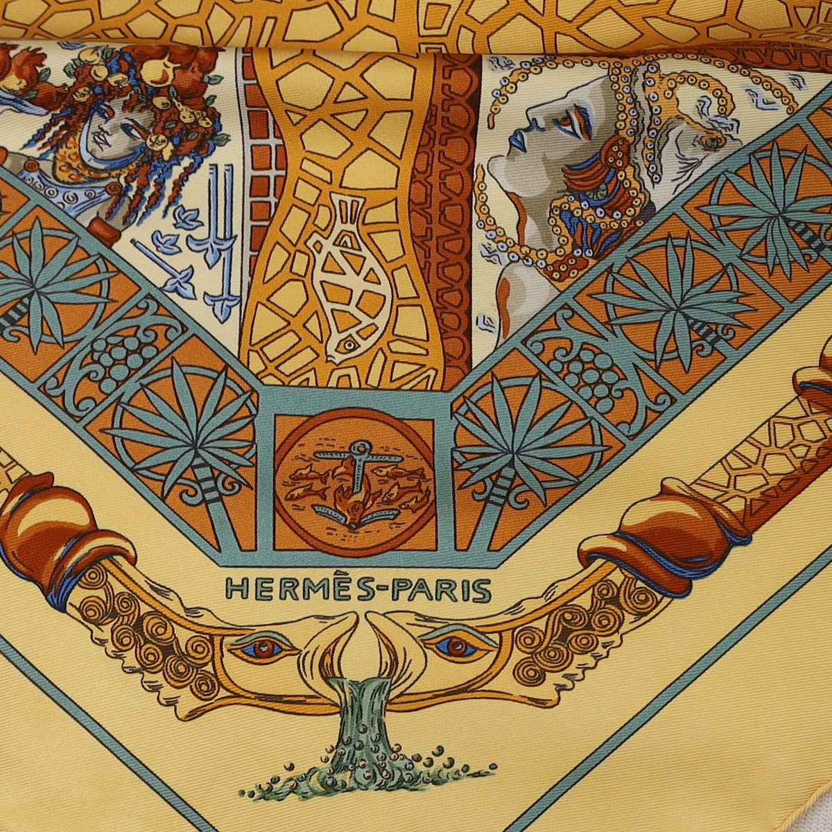 Pristine Hermès Mare Nostrum Silk Scarf Quite Rare