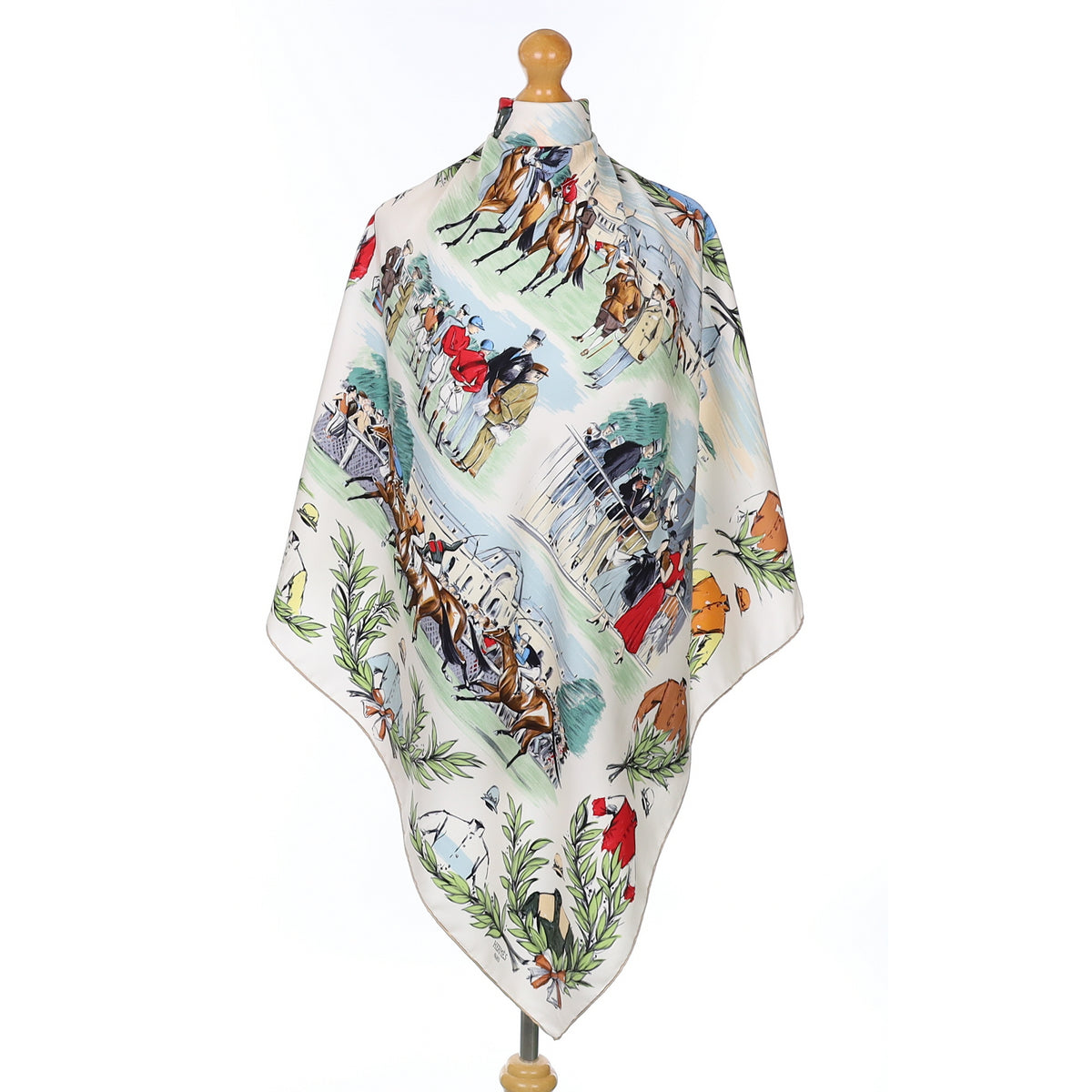 Pristine Hermès Martell Grand National 1996 Silk Scarf Rare