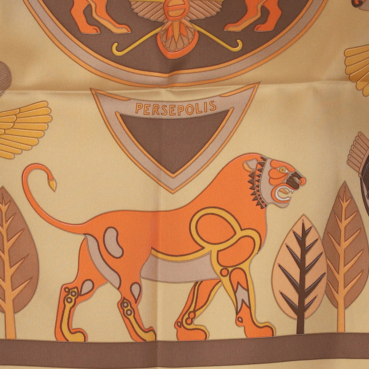 Brand New Boxed Hermès Persepolis Vintage Silk Scarf