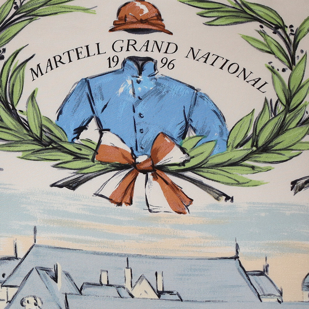 Pristine Hermès Martell Grand National 1996 Silk Scarf Rare