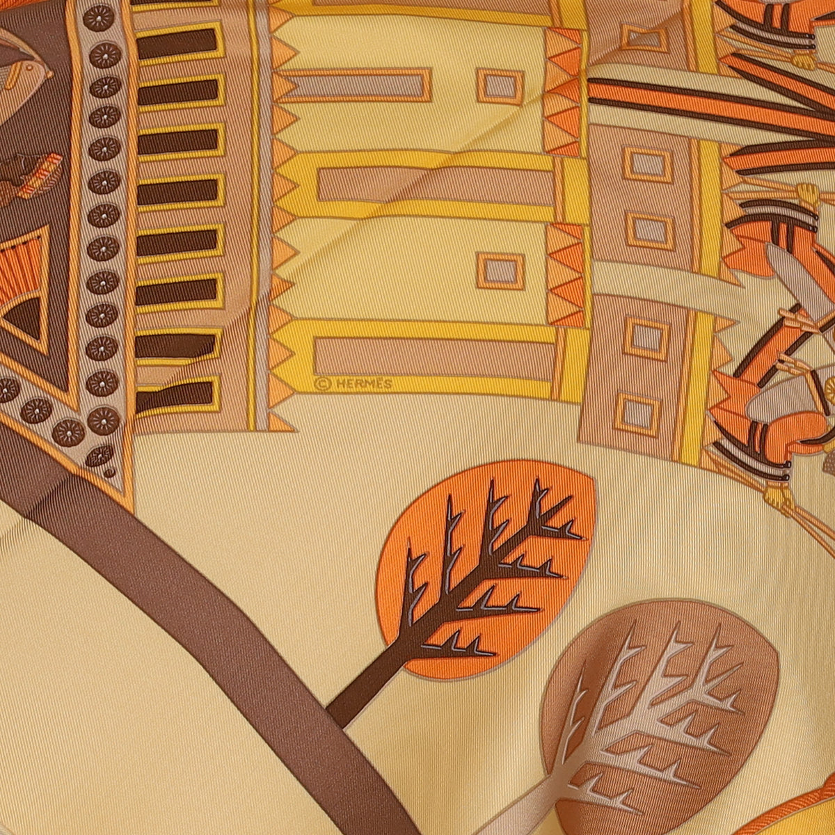Brand New Boxed Hermès Persepolis Vintage Silk Scarf