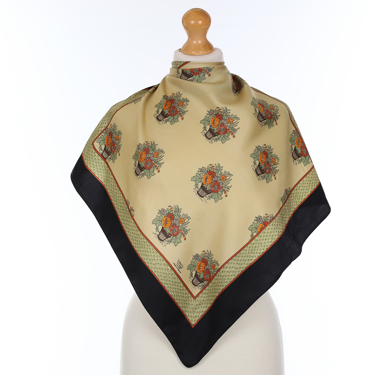 Liberty Vintage Floral Silk Scarf