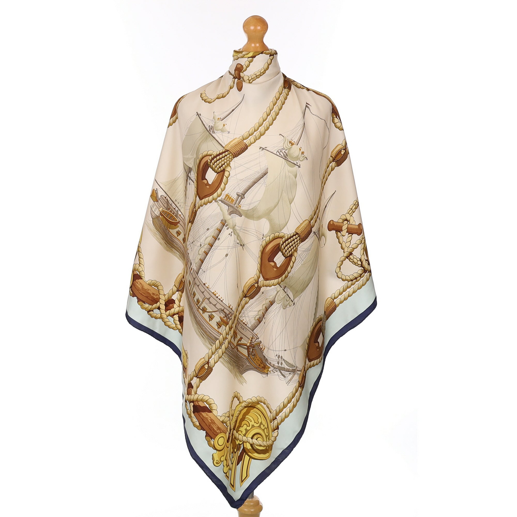 Hermès Tribord Silk Scarf