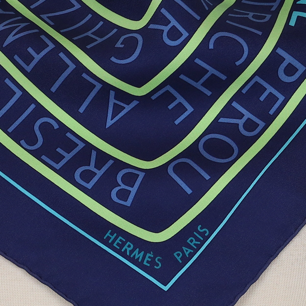Pristine Boxed Hermès Les Sources de la Vie Silk Scarf Rare