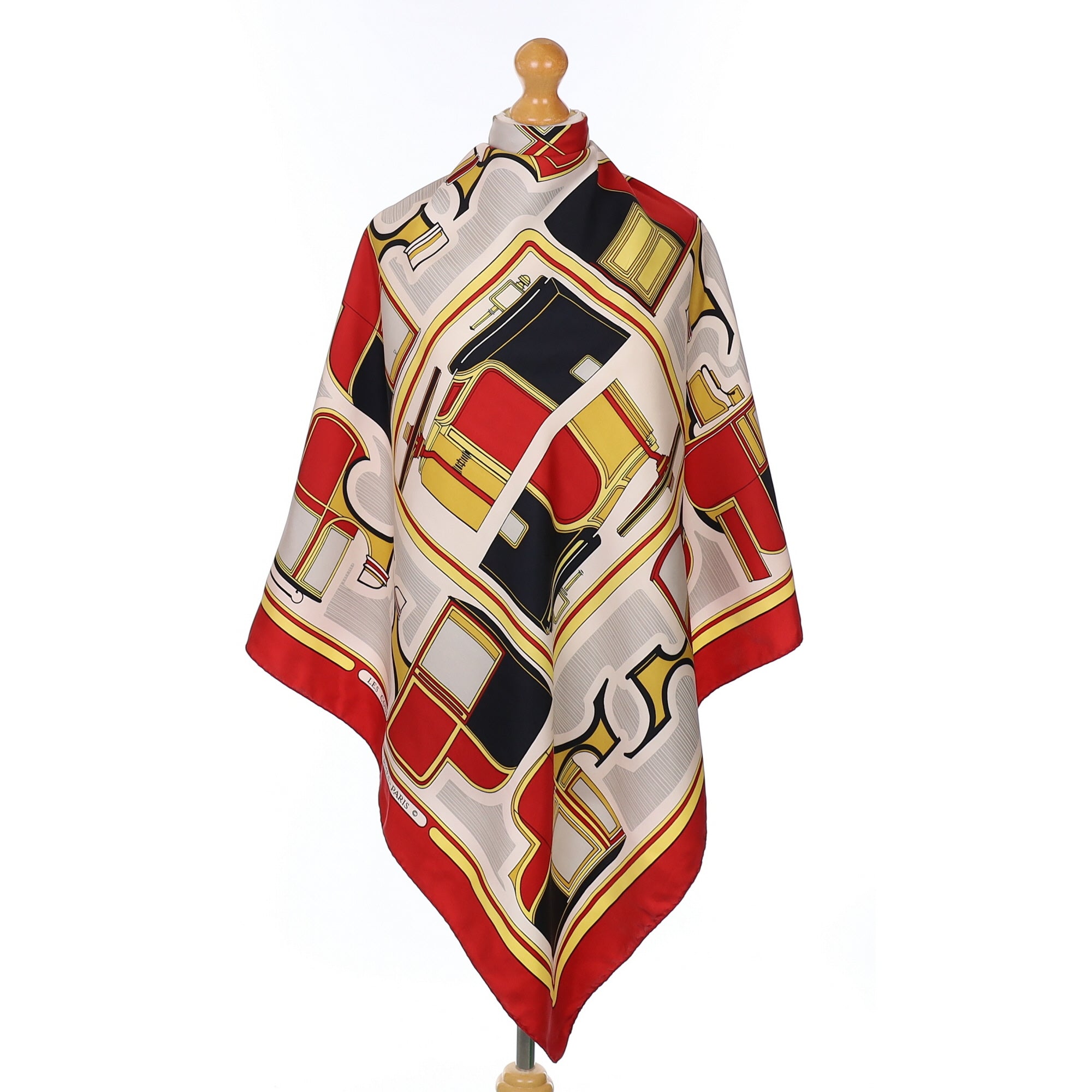 Hermès Les Coupés Silk Scarf