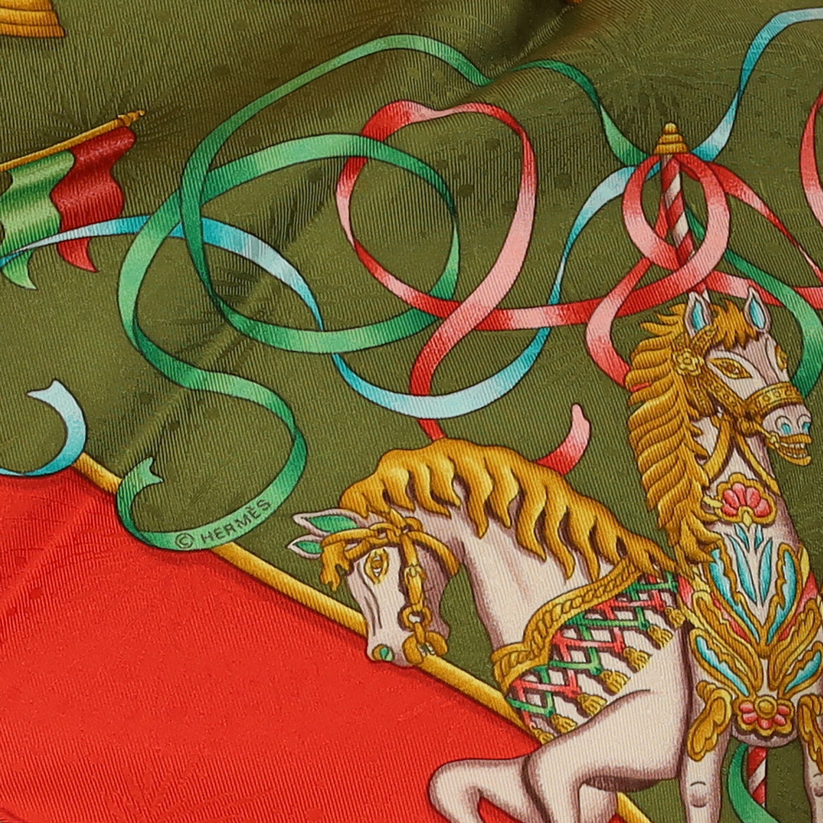 Boxed Hermès Luna Park Silk Scarf