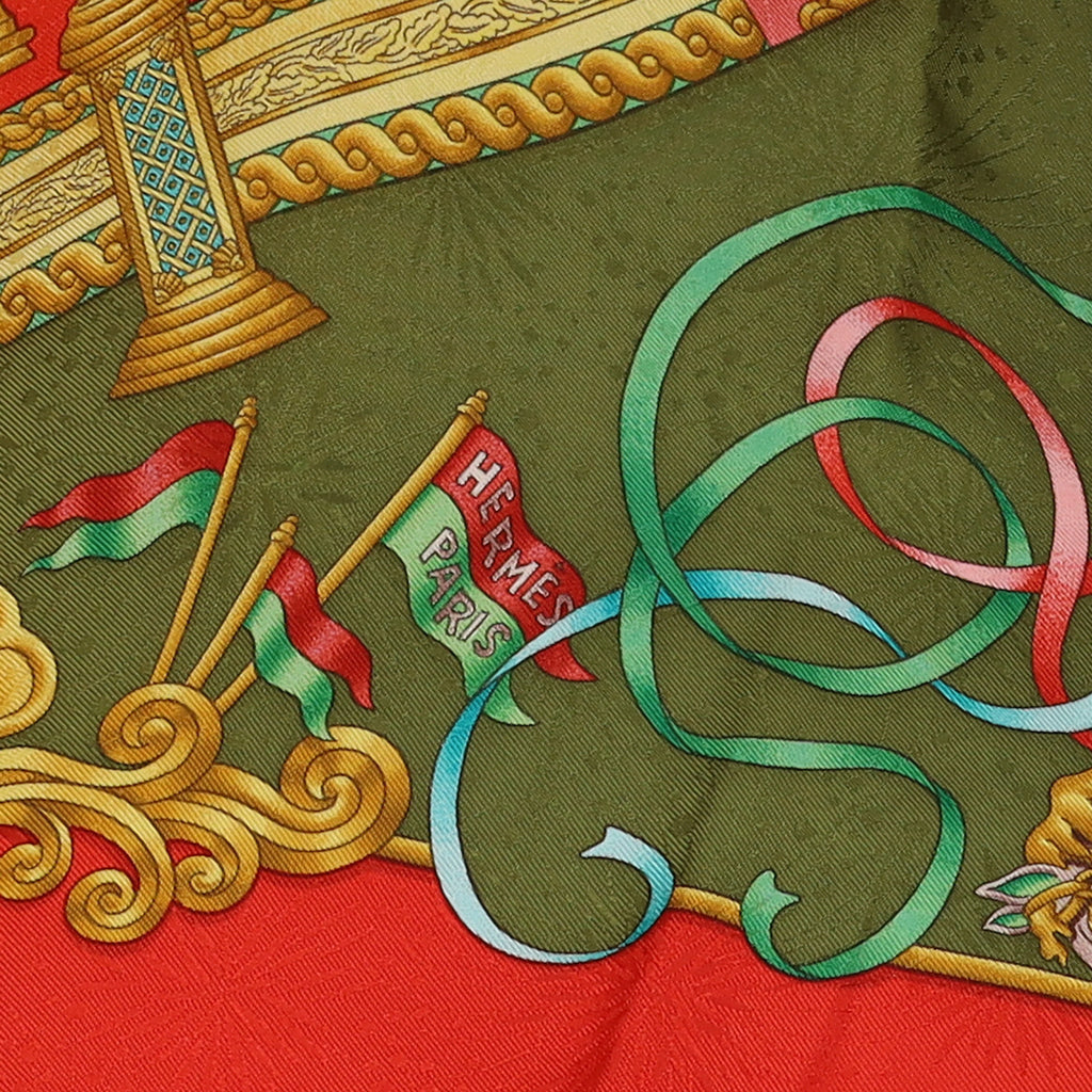 Boxed Hermès Luna Park Silk Scarf