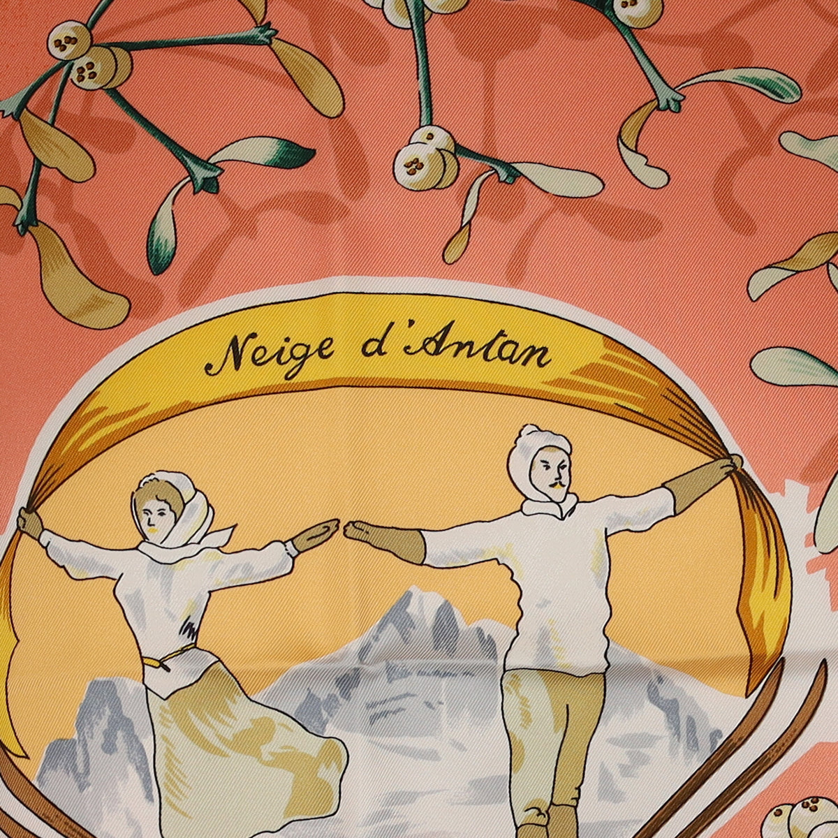Brand New Boxed Hermès Neige d'Antan Silk Scarf Quite Rare
