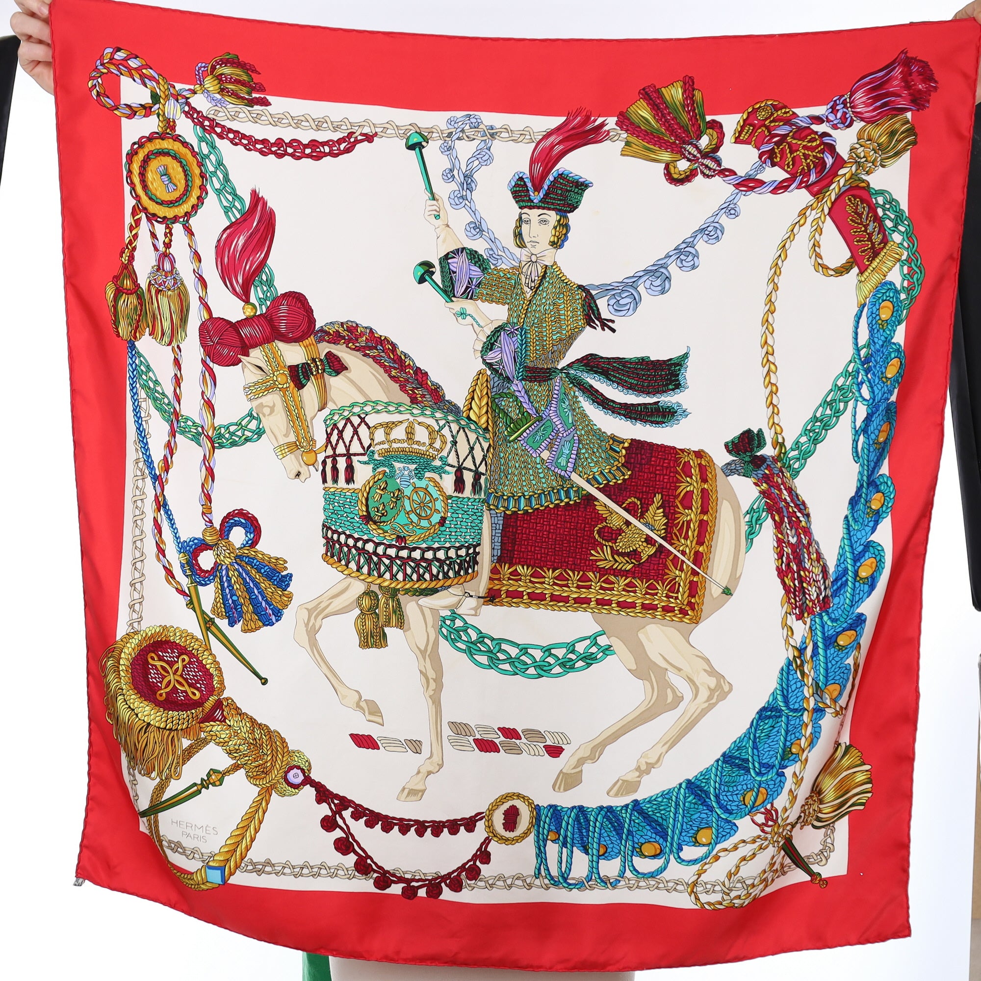 Hermès Le Timbalier Silk Scarf