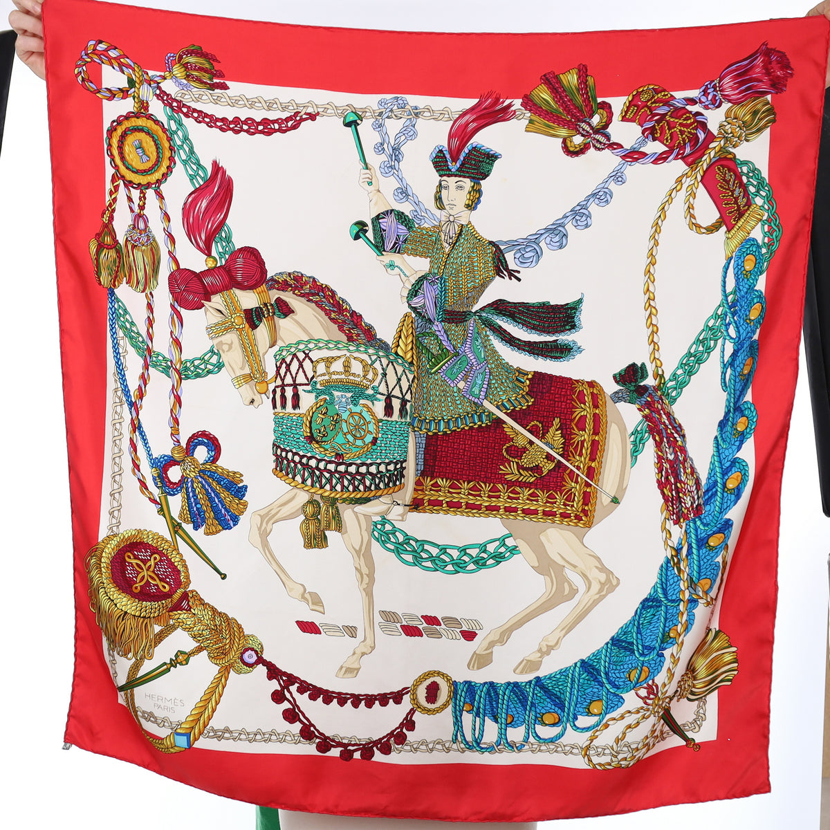 Hermès Le Timbalier Silk Scarf