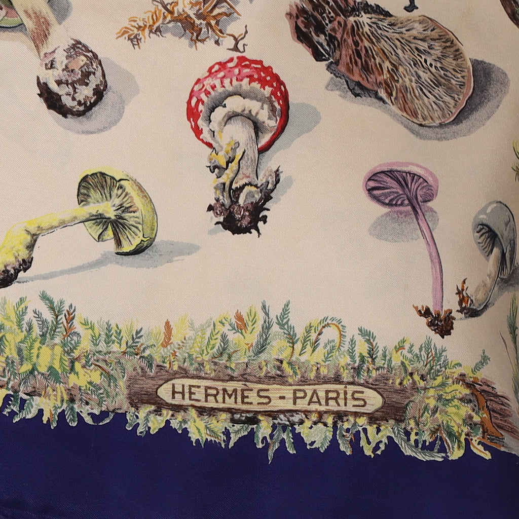 Hermès Les Champignons II Silk Scarf