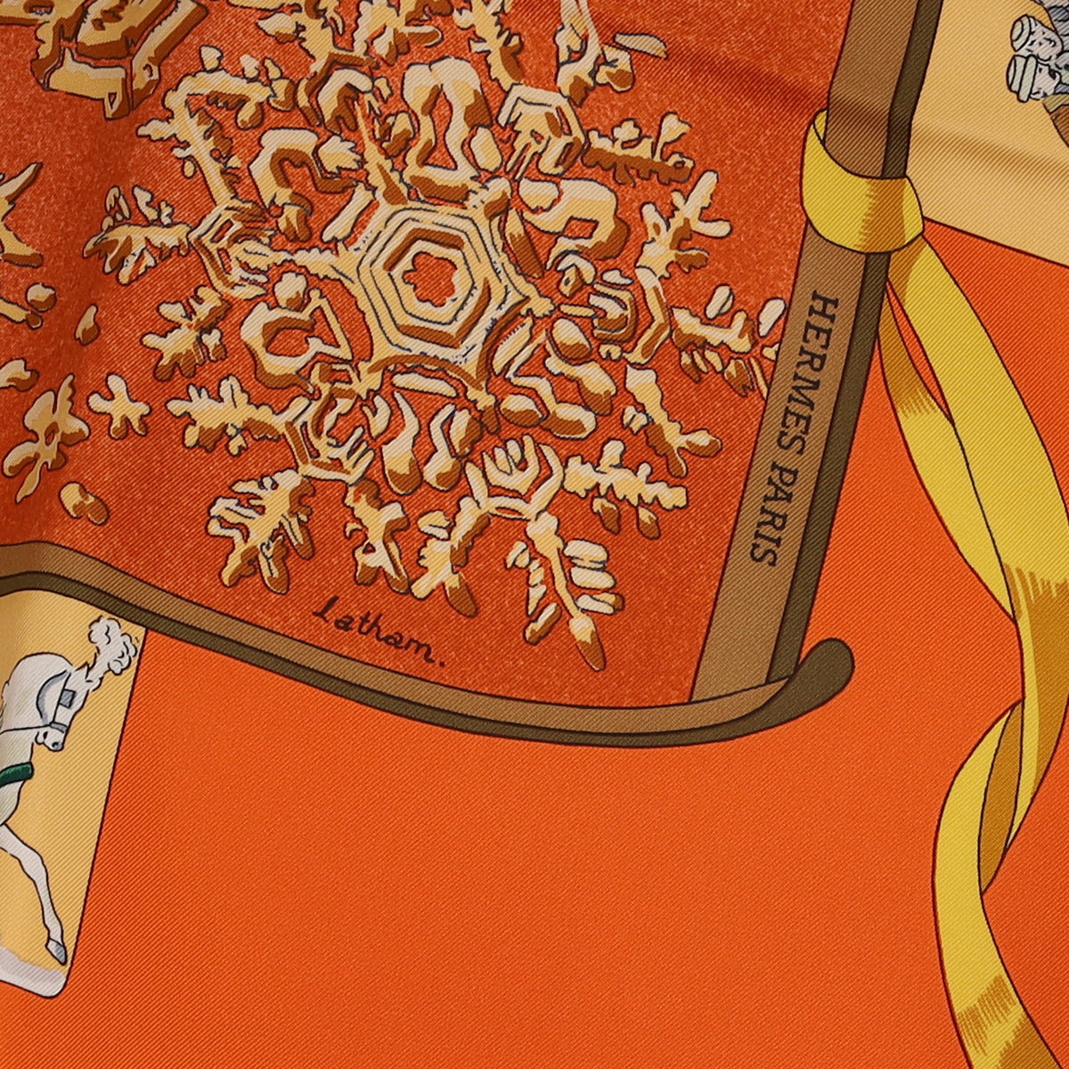 Brand New Boxed Hermès Neige d'Antan Silk Scarf Quite Rare