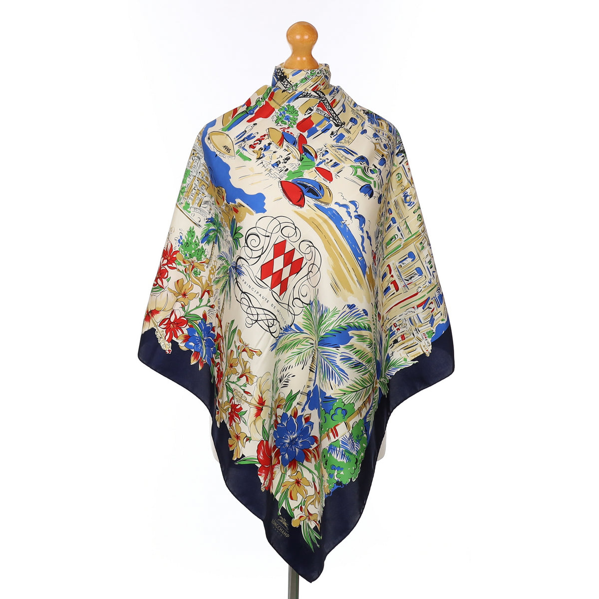 Longchamp City Scene Silk Scarf