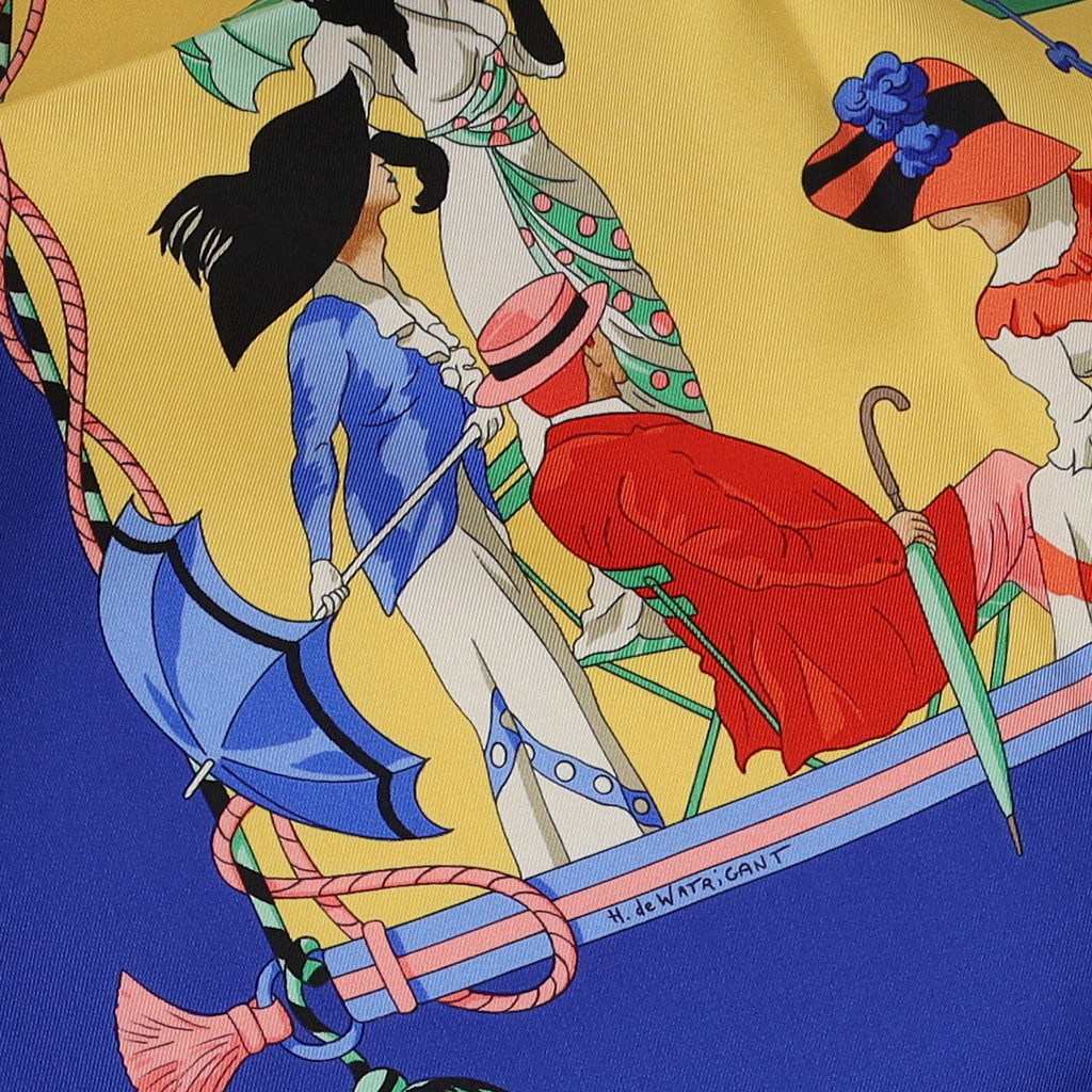 Brand New Boxed Hermès Ombrelles et Parapluies Silk Scarf Rare