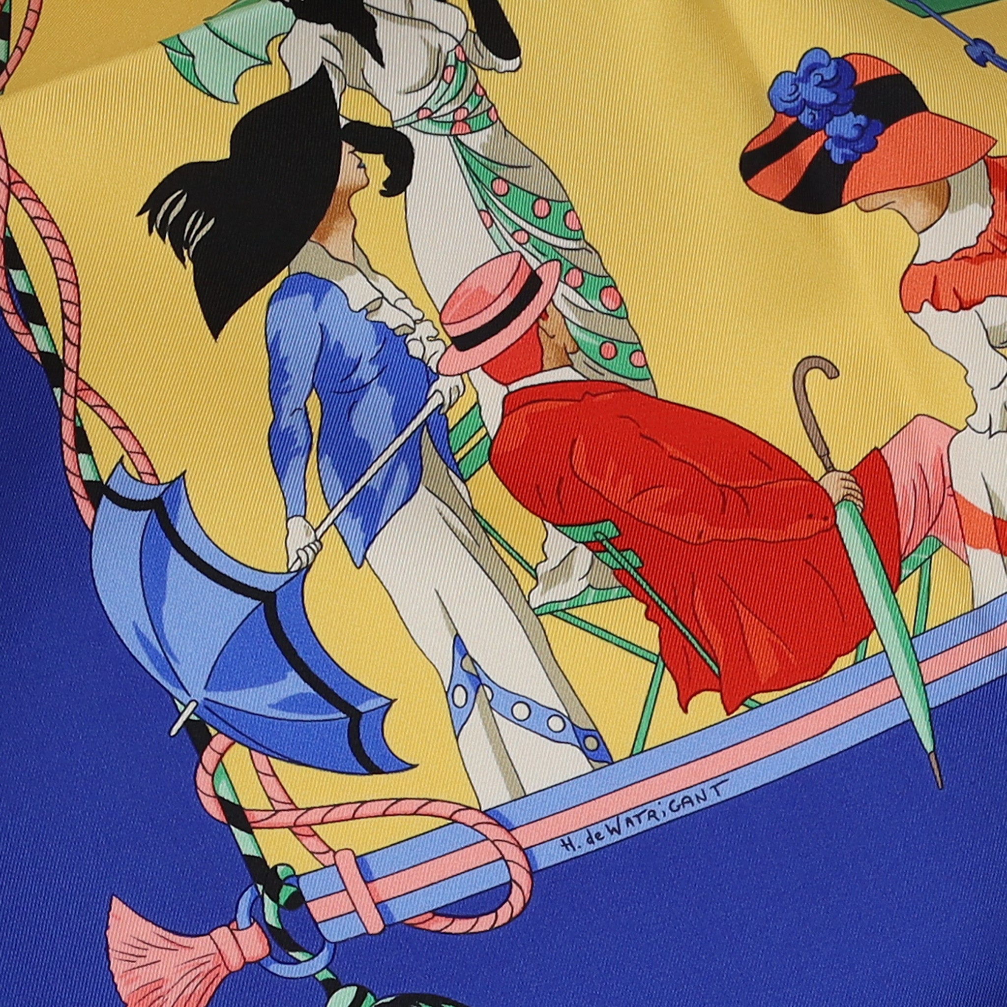 Brand New Boxed Hermès Ombrelles et Parapluies Silk Scarf Rare