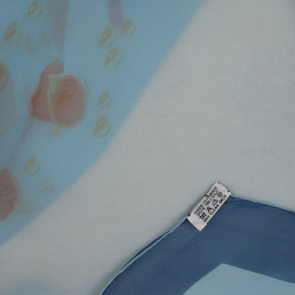 Brand New Hermès Rosée Mousseline  140 Silk Scarf