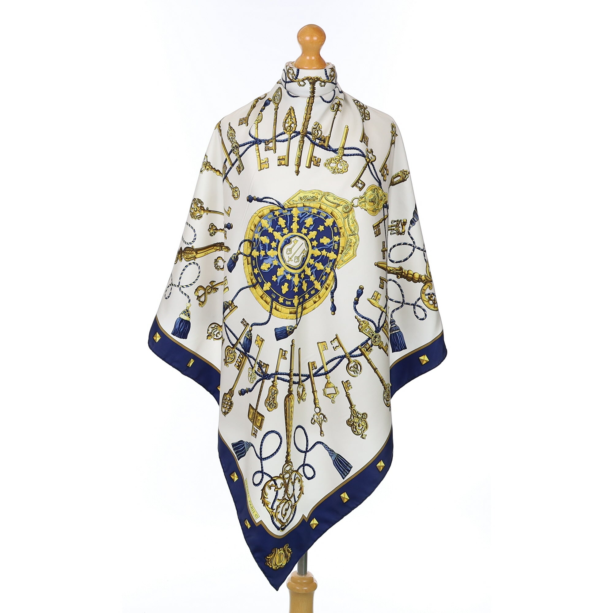 Hermès Les Clefs Silk Scarf