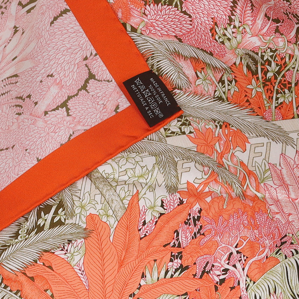 Brand New Boxed Hermès Faubourg Tropical Silk Scarf