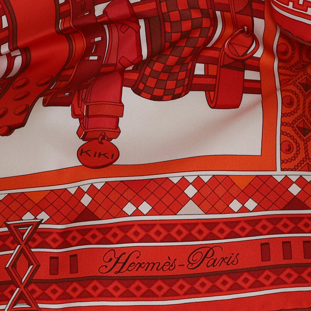 Brand New Boxed Hermès Colliers de Chiens Silk Scarf Quite Rare