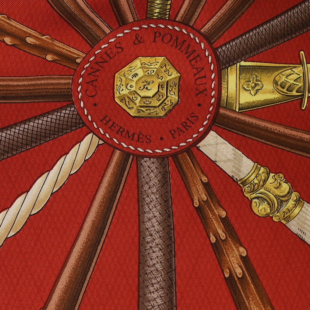 Hermès Cannes & Pommeaux Silk Scarf