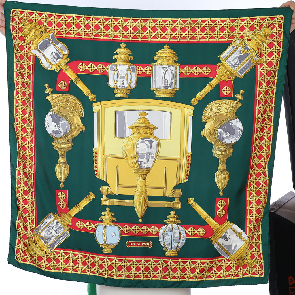 Hermès Feux de Route Silk Scarf
