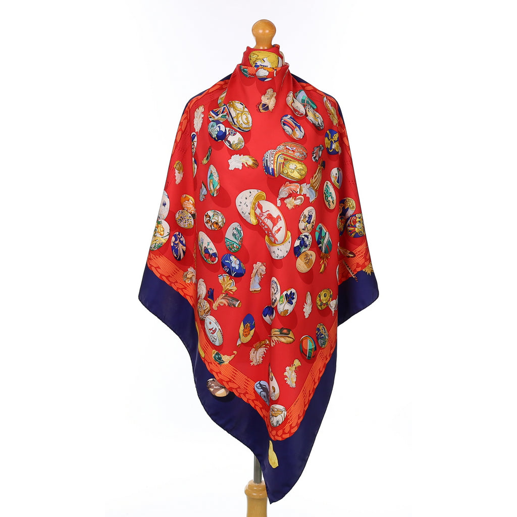 Hermès Couvée D'Hermès Silk Scarf Quite Rare