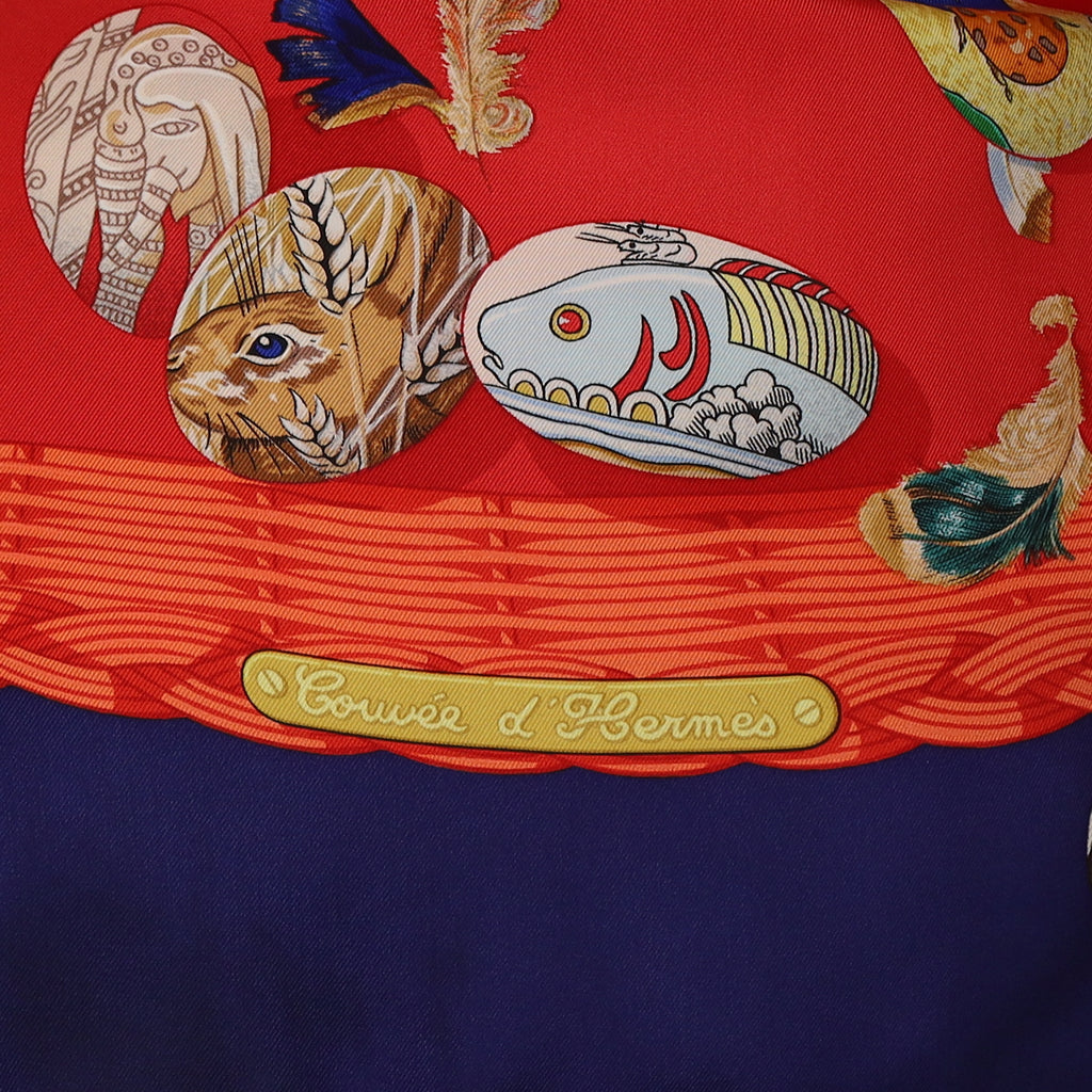 Hermès Couvée D'Hermès Silk Scarf Quite Rare