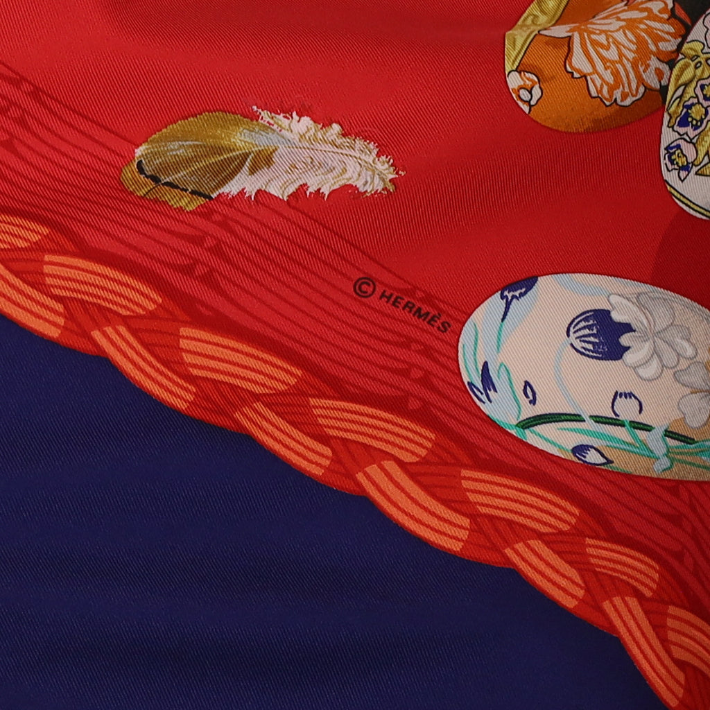 Hermès Couvée D'Hermès Silk Scarf Quite Rare