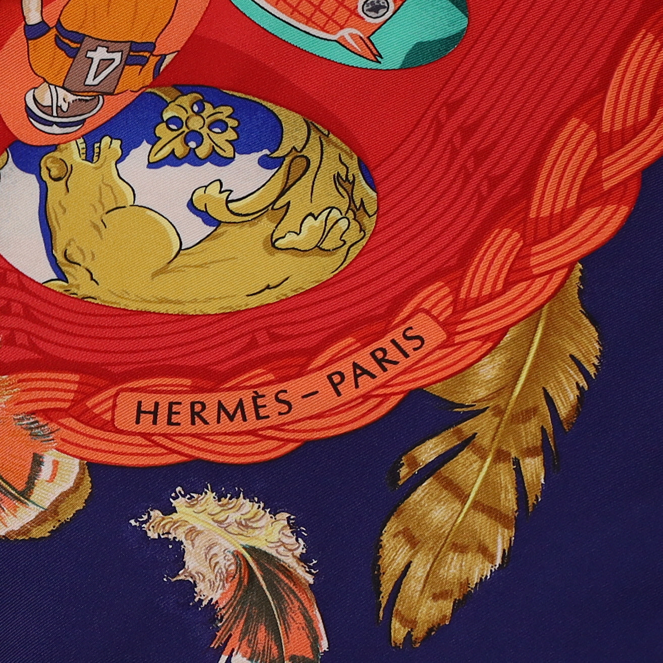Hermès Couvée D'Hermès Silk Scarf Quite Rare
