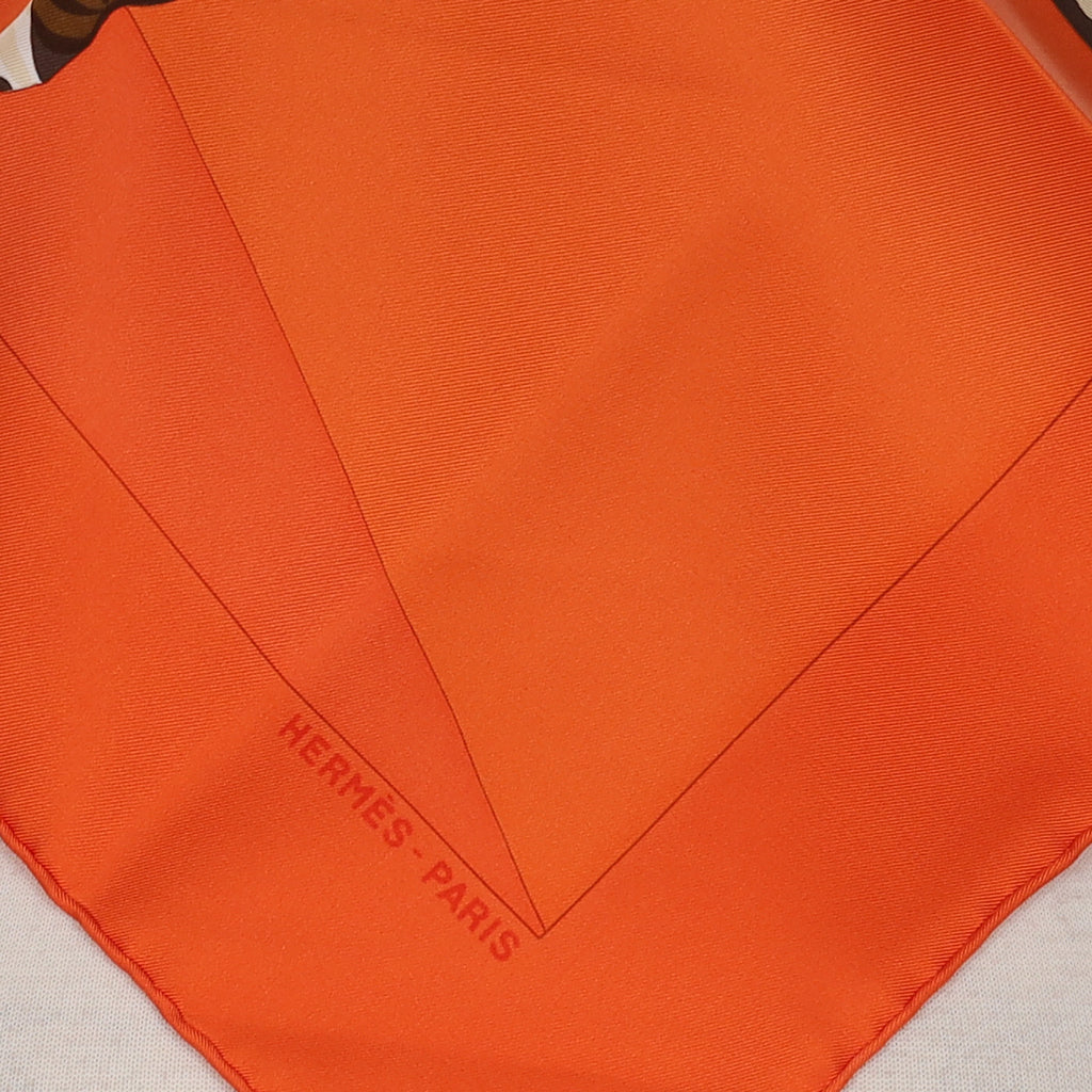 Brand New Boxed Hermès Les Zèbras II Silk Scarf Quie Rare
