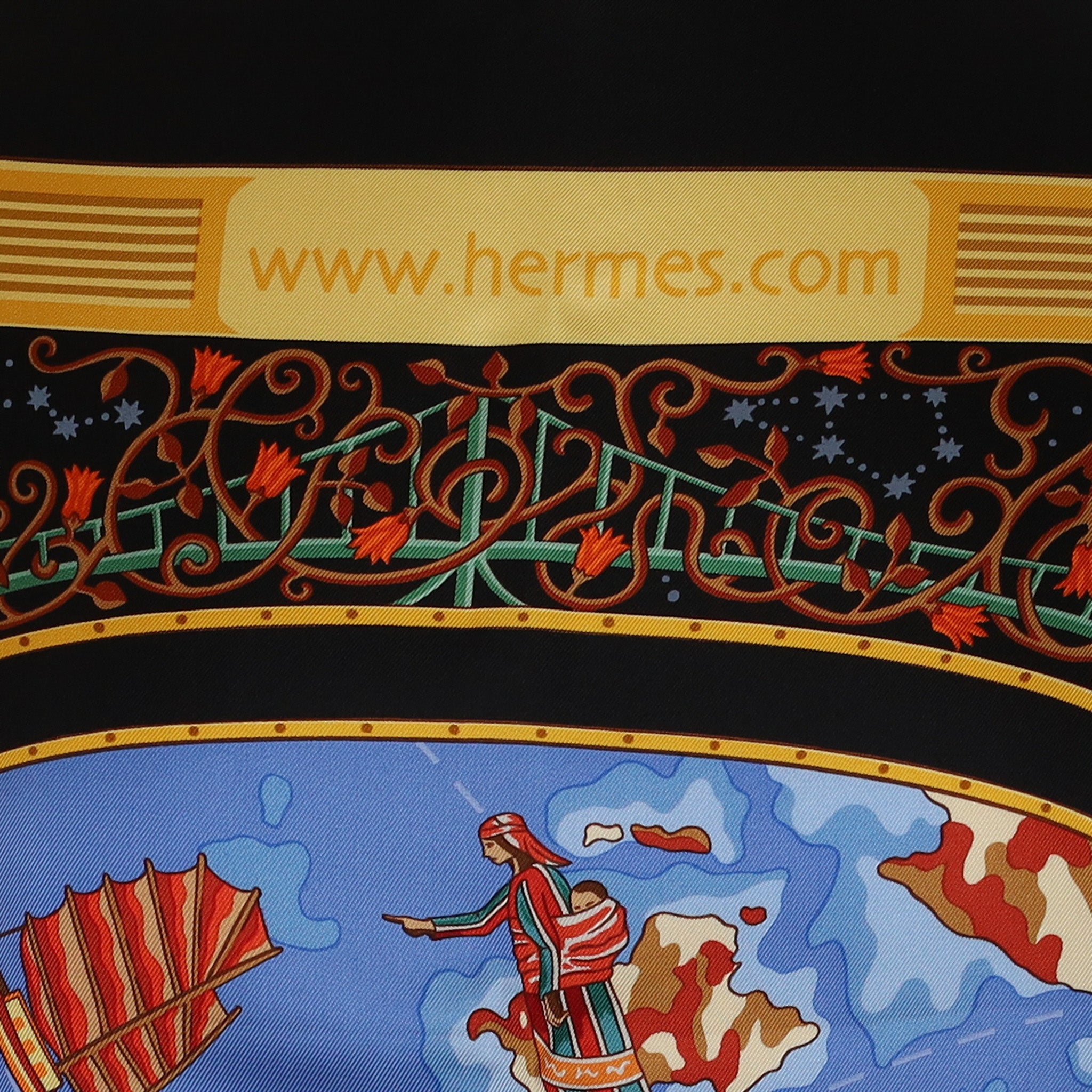 Boxed Hermès www.hermes.com Vintage Silk Scarf