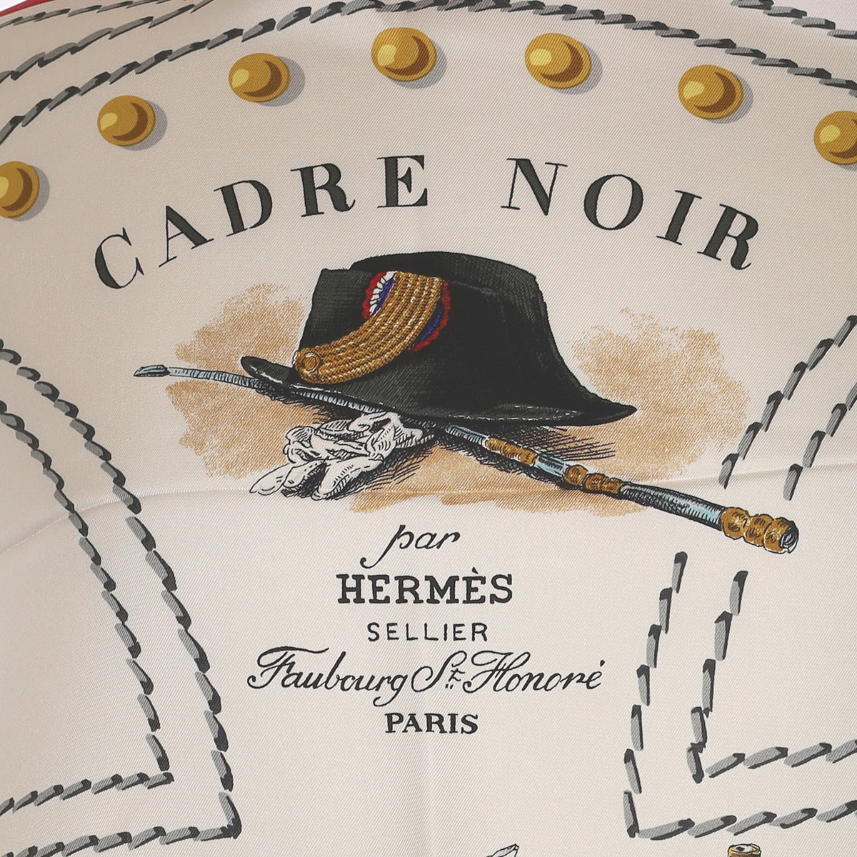 Brand New Boxed Hermès Cadre Noir Vintage Silk Scarf Rare