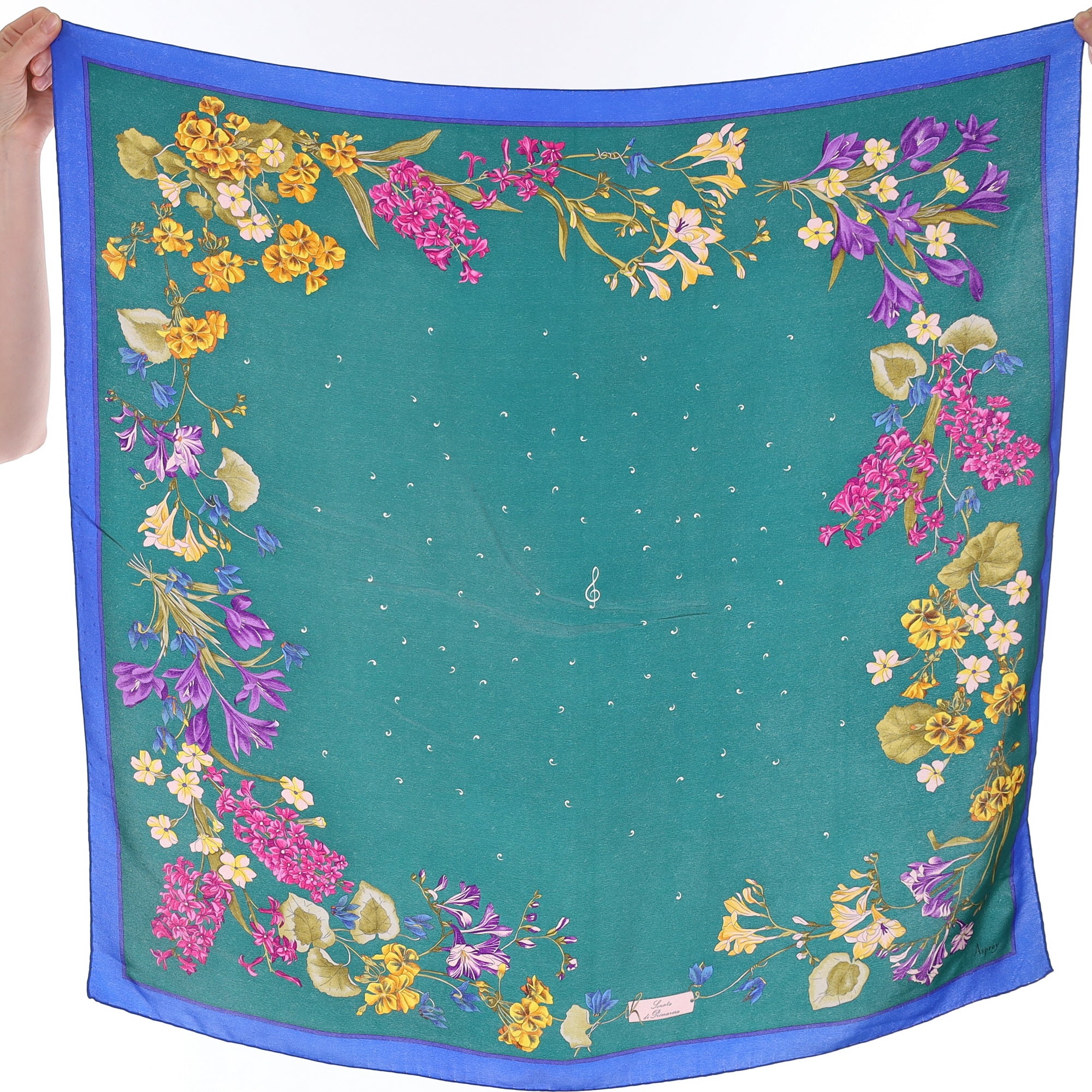 Asprey Floral Silk Scarf