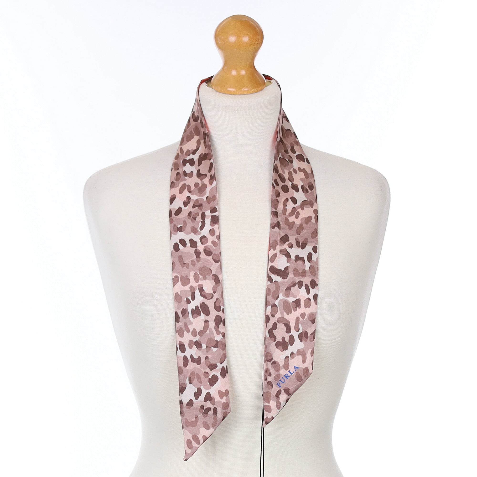 Furla Camouflage Print Silk Scarf