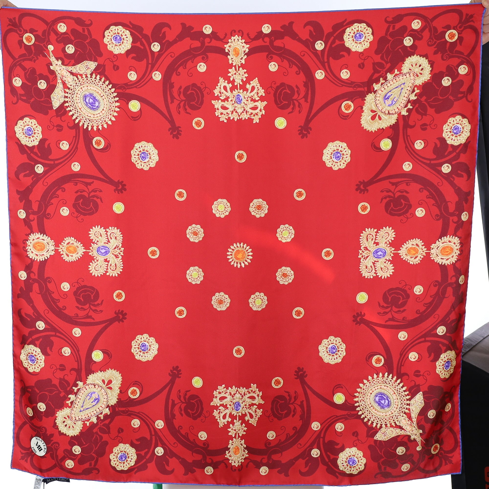 Brand New Mantero Silk Scarf