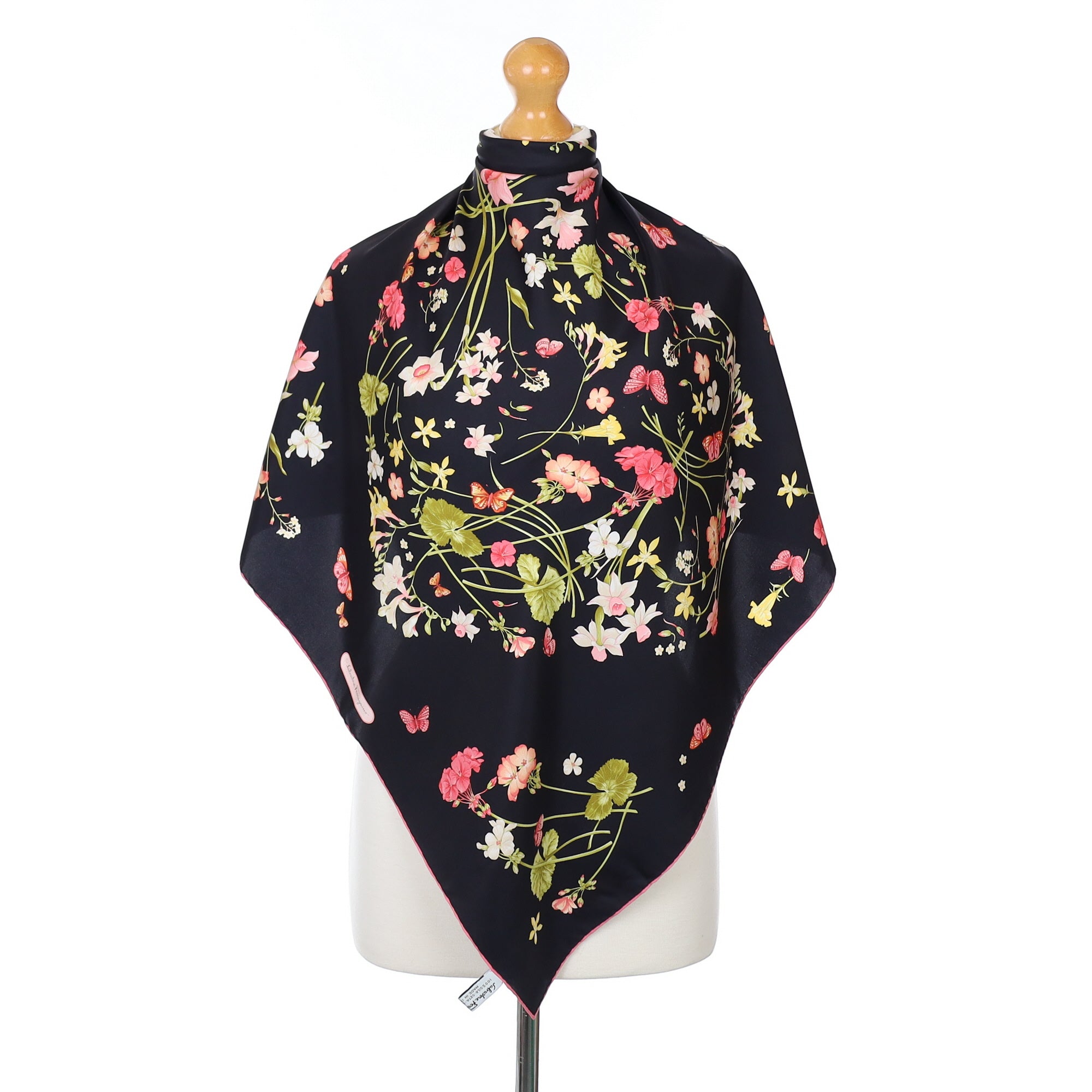 Salvatore Ferragamo Floral Silk Scarf