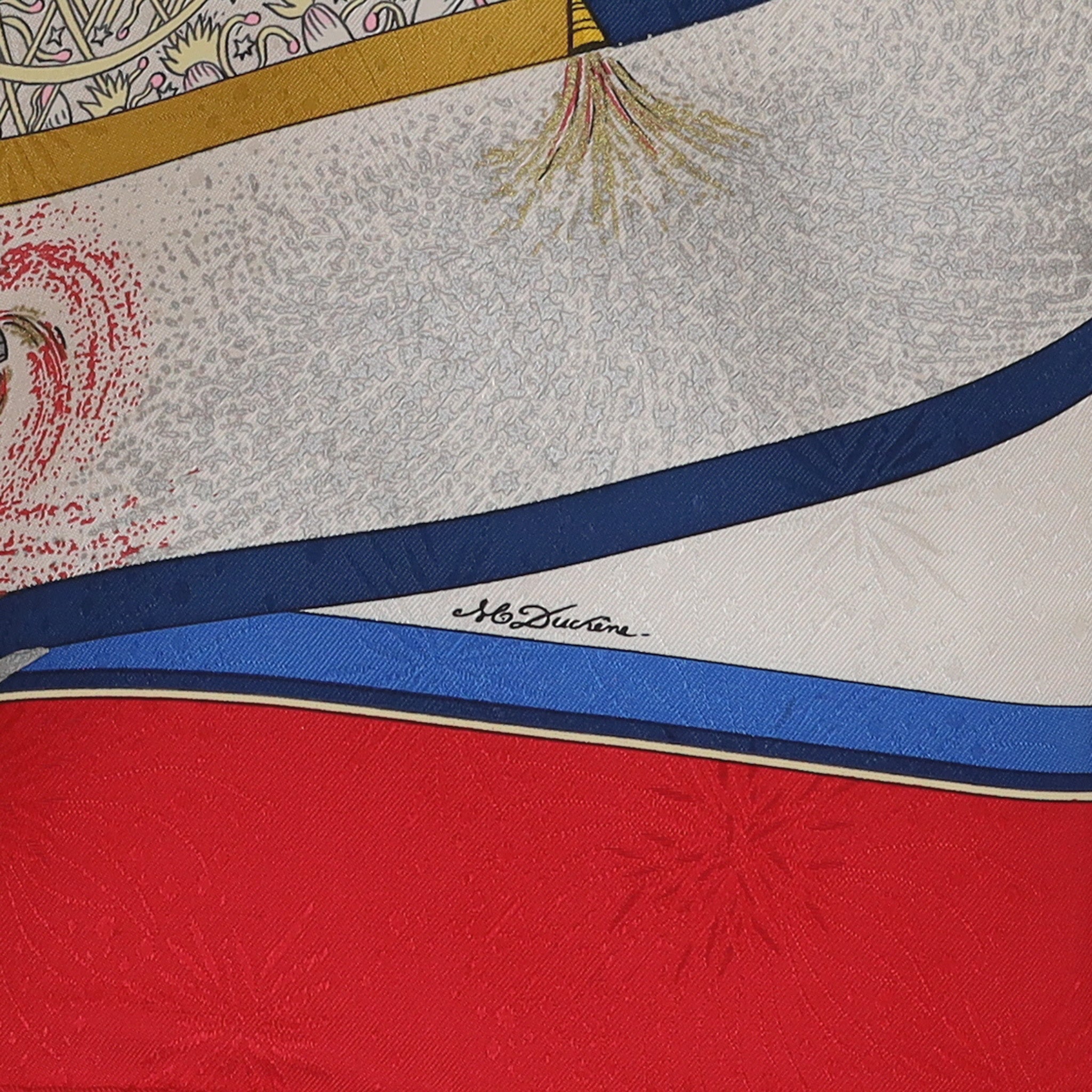 Brand New Boxed Hermès Feux D'artifice Silk Scarf