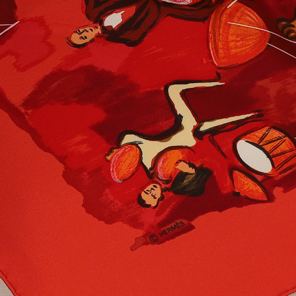 Pristine Boxed Hermès Concerto Vintage Silk Scarf