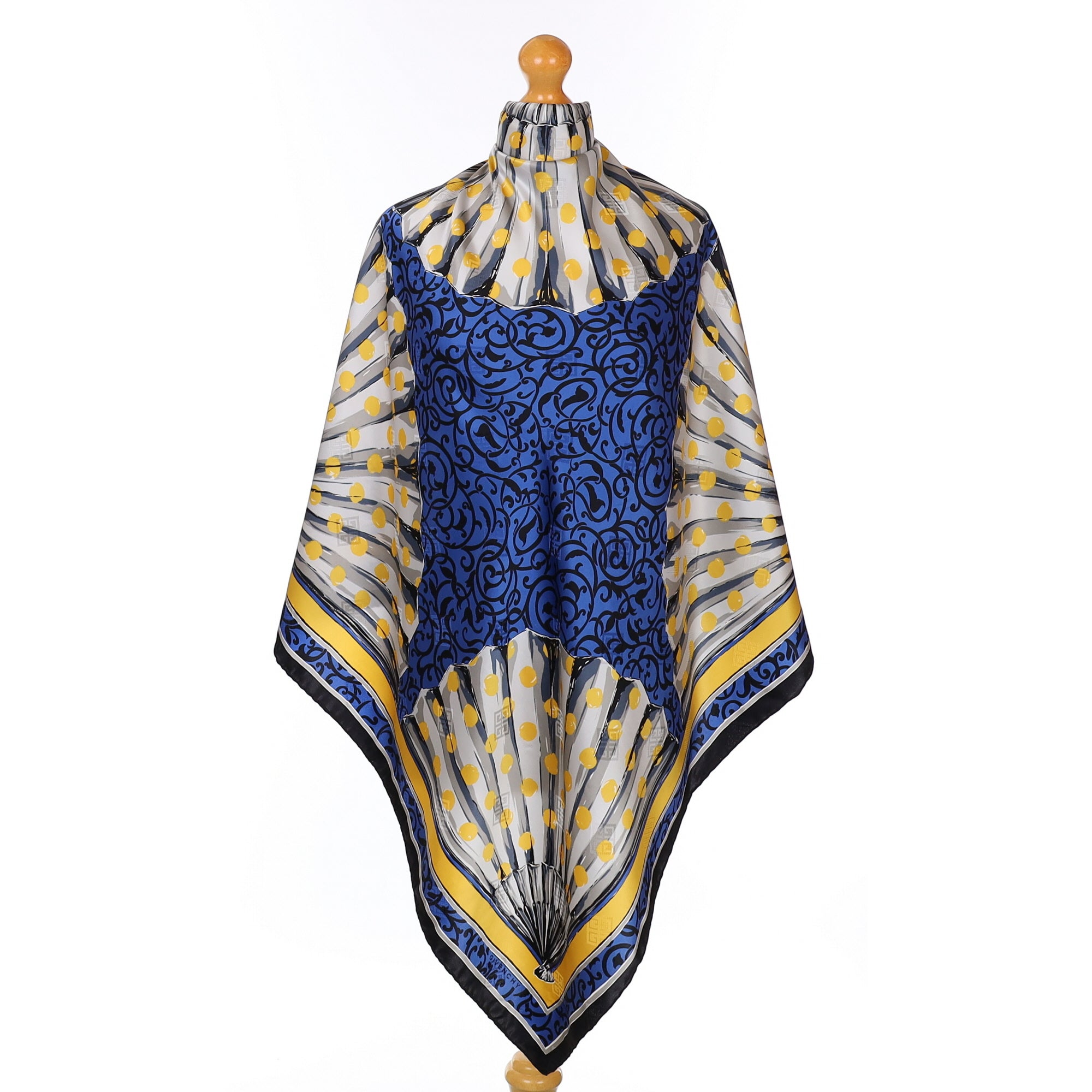 Pristine Givenchy Abstract Silk Scarf