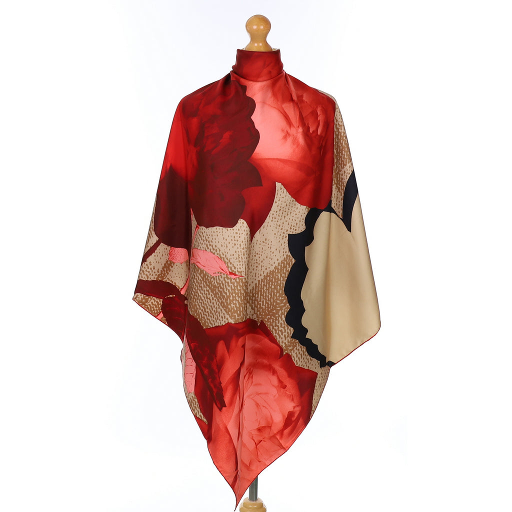 Brand New Valentino Floral Silk Scarf