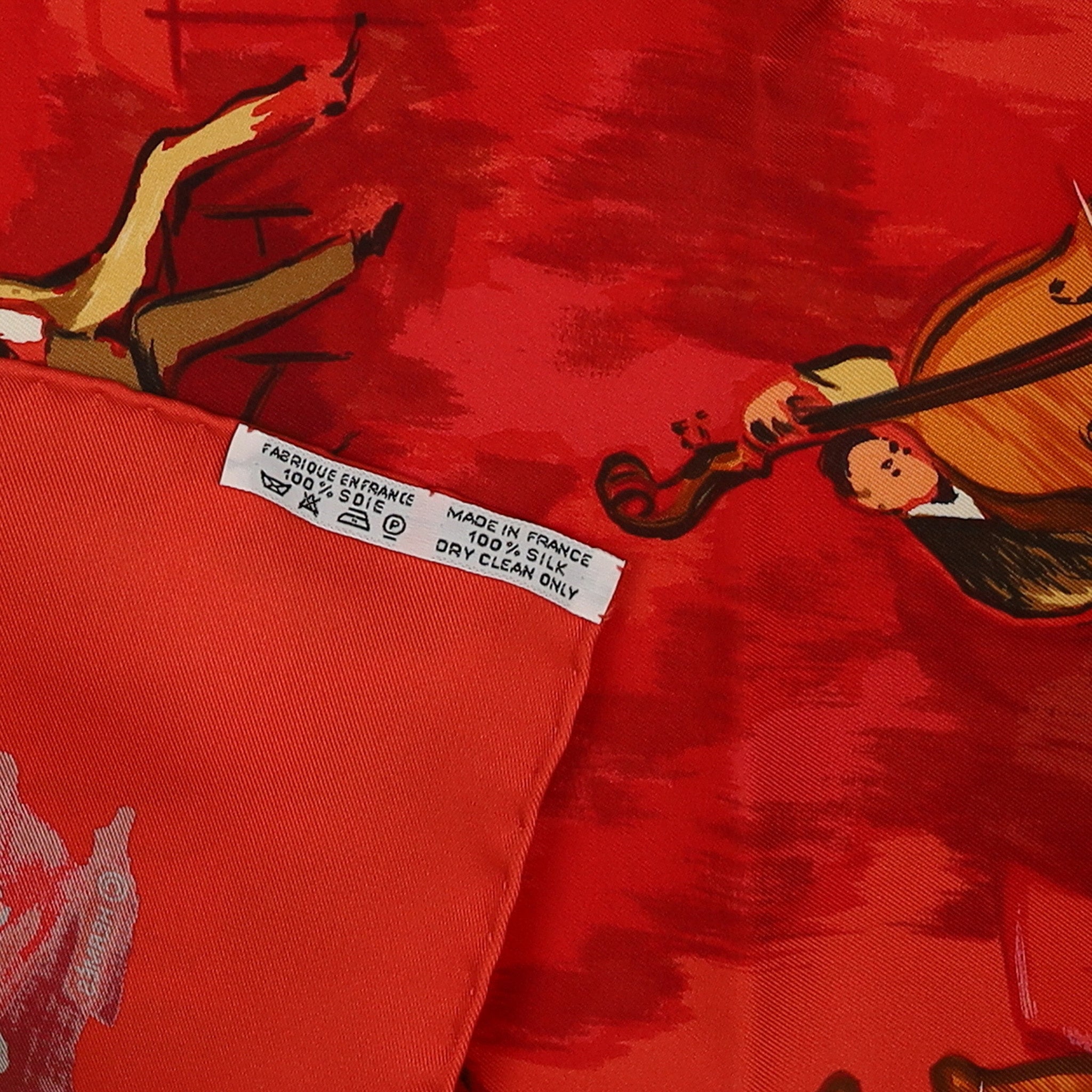 Pristine Boxed Hermès Concerto Vintage Silk Scarf
