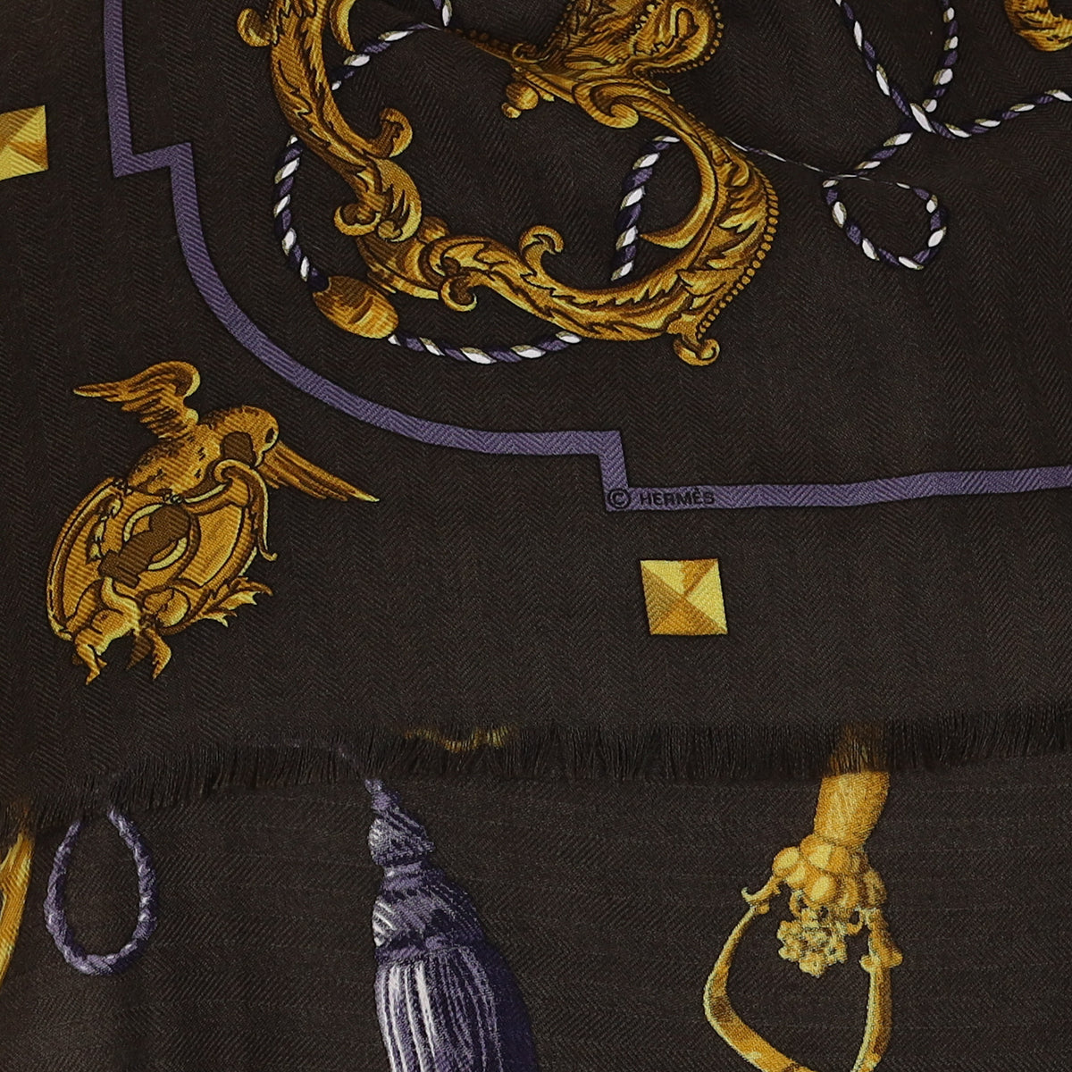 Pristine Boxed Hermès Les Clefs Cashmere Silk Scarf