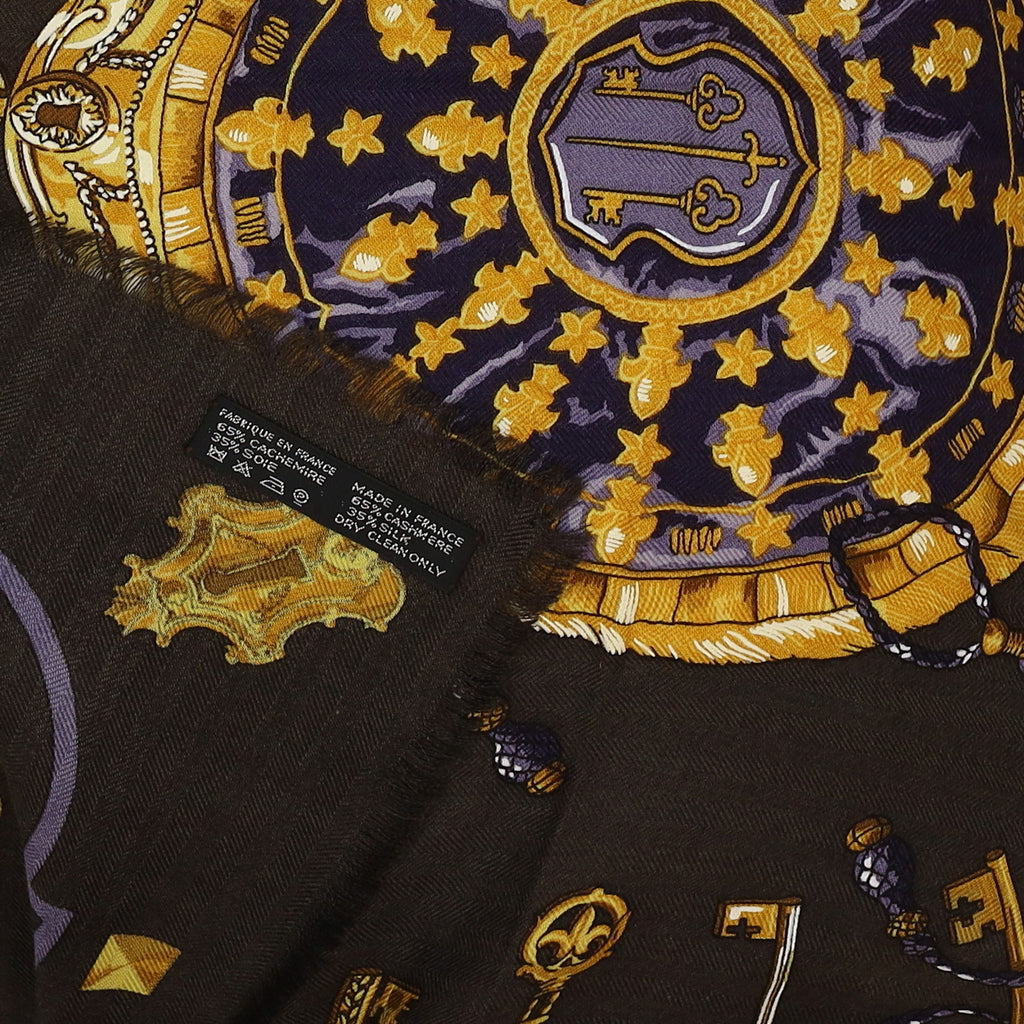Pristine Boxed Hermès Les Clefs Cashmere Silk Scarf